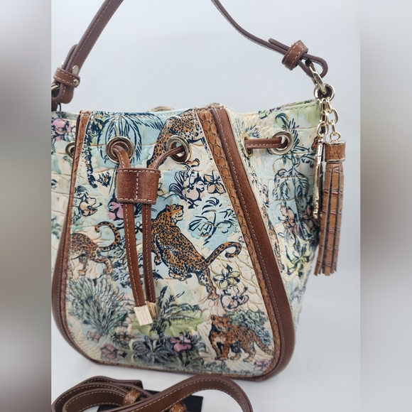 Brahmin Melinda Satchel in Souvenir Panthera NWT - Picture 3 of 15